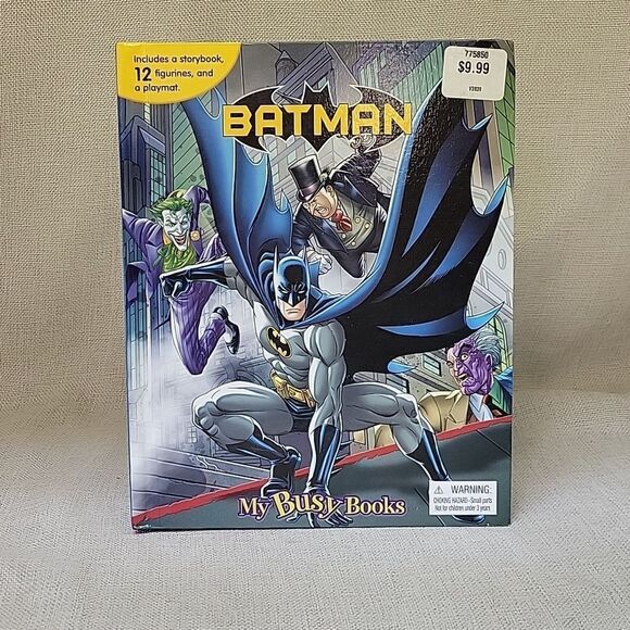 DC Comics Batman My Busy Books Story Book Play Set, Fishing Pole, 11" Figure - Picture 7 of 15